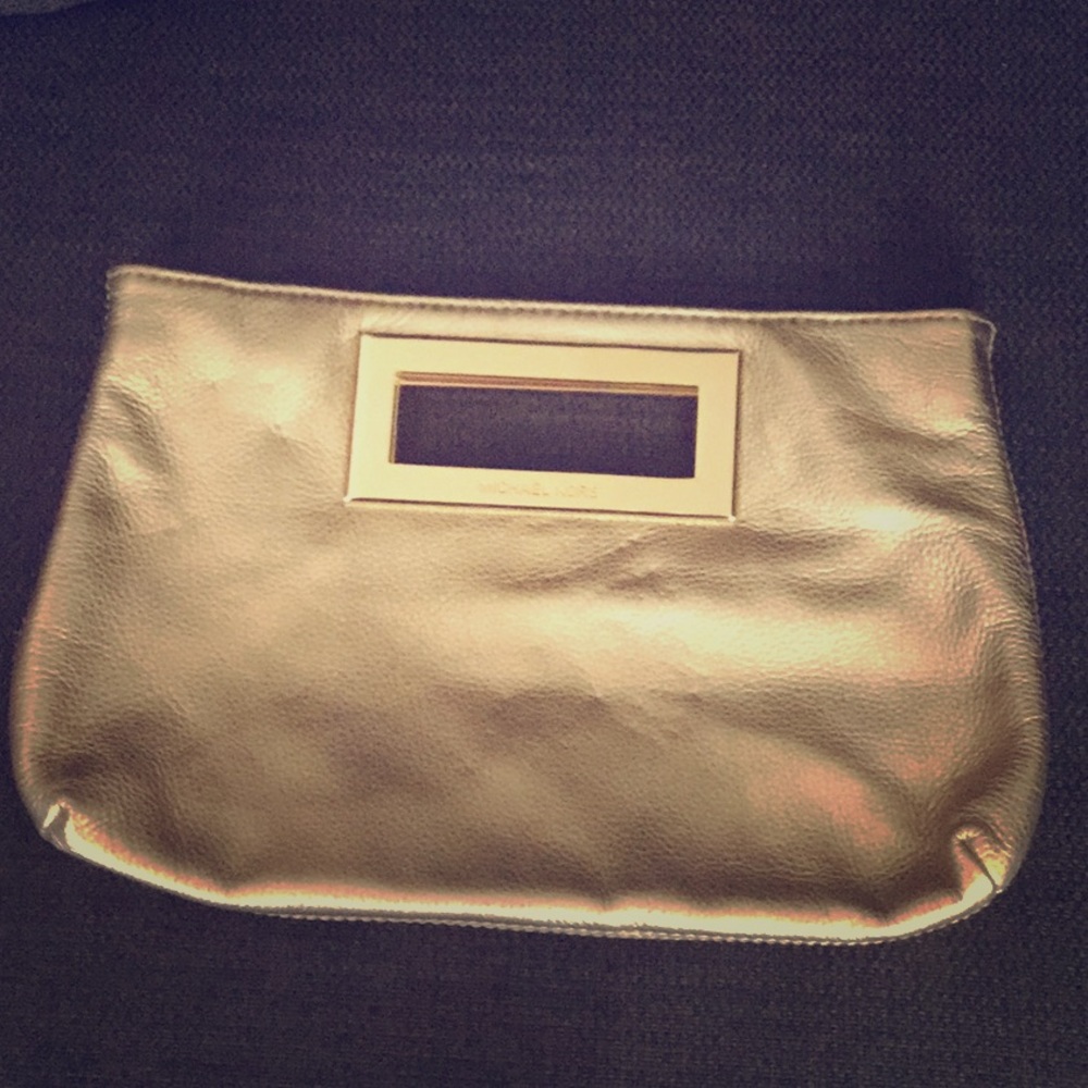 MICHAEL KORS GOLD HANDLE HANDBAG